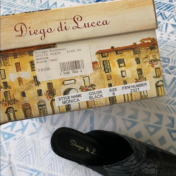 Diego di Lucca Black Monica Mules - Picture 7 of 7